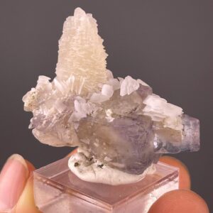 Fluorite and Calcite Cluster - UV Reactive Specimen - YGX China - Collectible Natural Mineral
