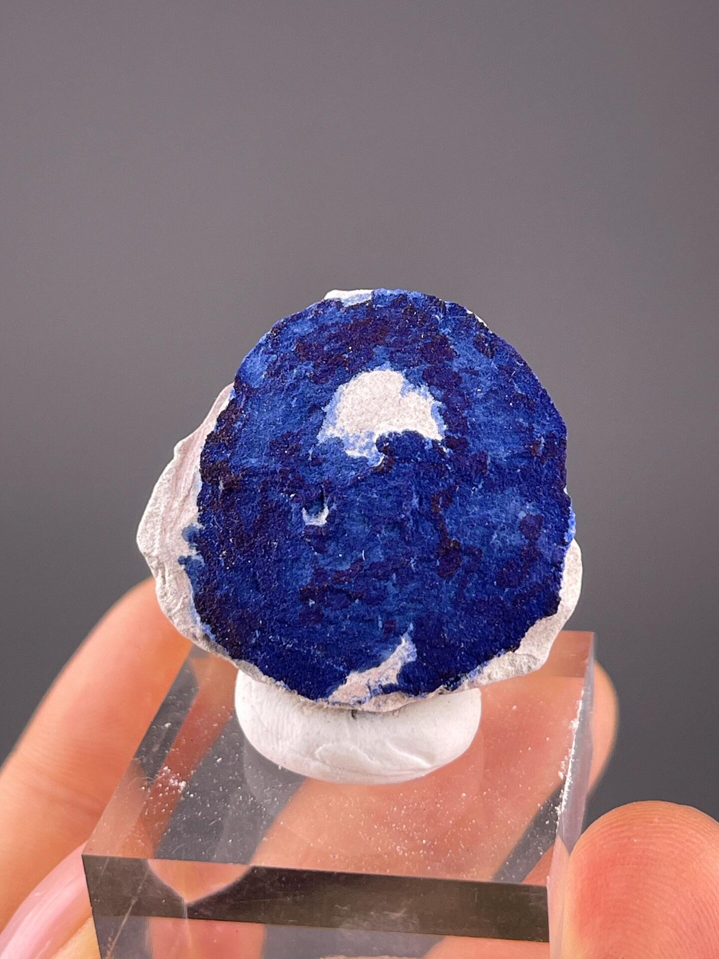 Australian azurite sun crystal, 0.35 oz, vitreous luster