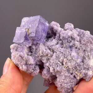 Purple Fluorite Crystal Cluster - Raw Gem with Mica - Yaogangxian Origin - Perfect for Collectors