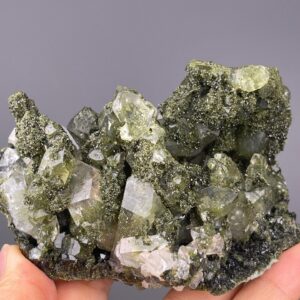 Chlorite Quartz Cluster - Unique Green Hue - Sourced from Turkey - Ideal for Collectors
