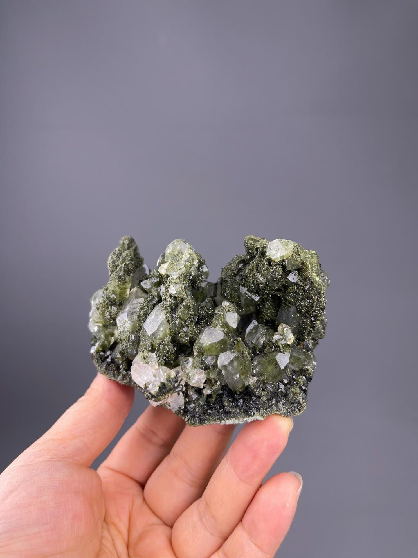 Collector phantom quartz with chlorite inclusions, Turkey origin