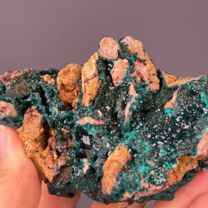 Dioptase Crystal Specimen - Lustrous Green Form - Moroccan Origin - Ideal for Collectors
