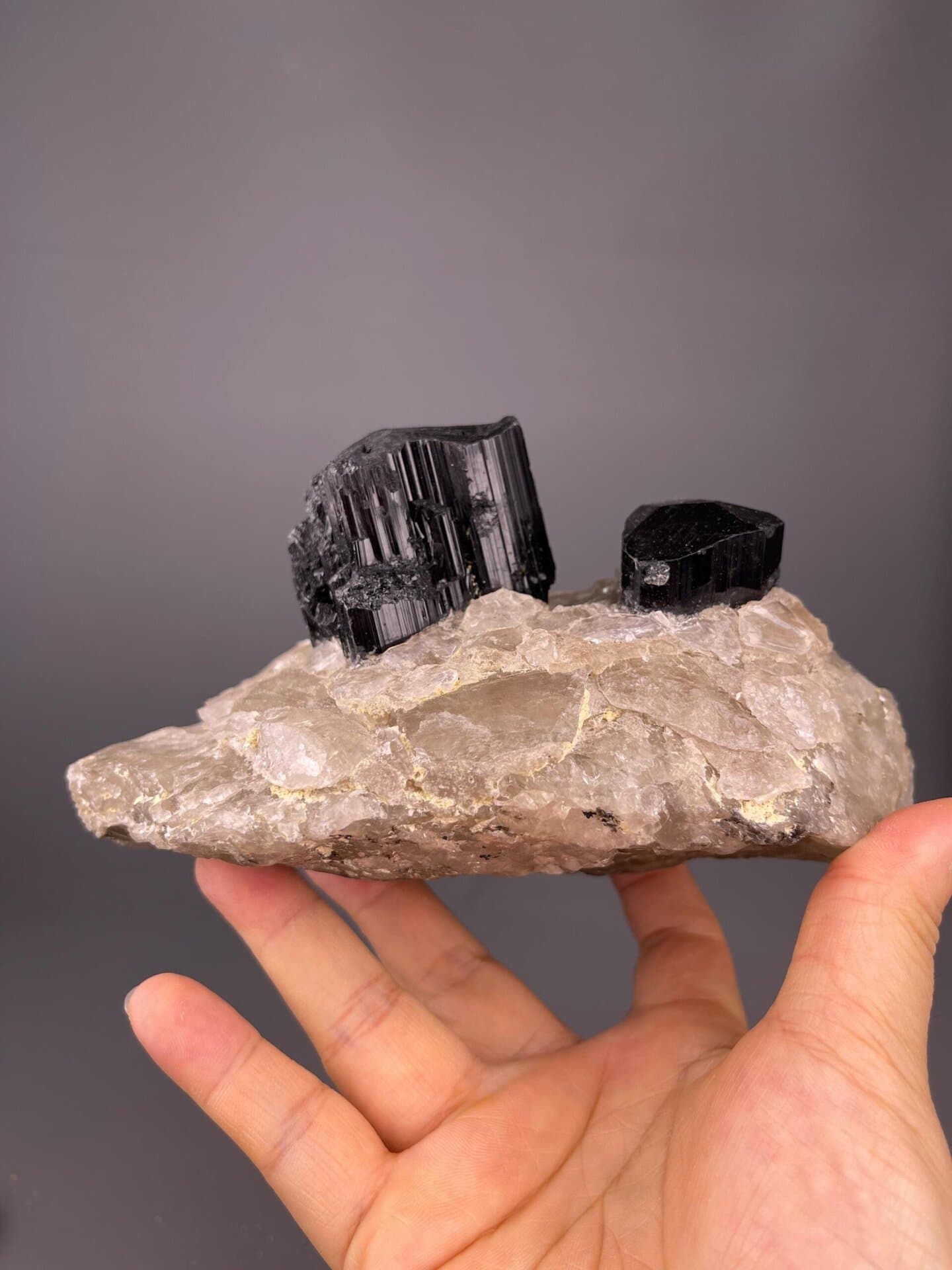 Large tourmaline matrix specimen with vitreous to resinous luster