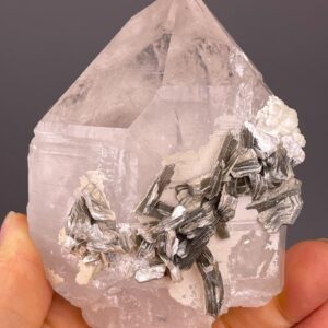 Gleaming Silver Mica Quartz Cluster - Rare Alpine Gem - Skardu Origin - Ideal for Collectors