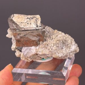 Chalcopyrite and Quartz Crystal Formation - Metallic Luster - Natural Specimen - Ideal for Collectors