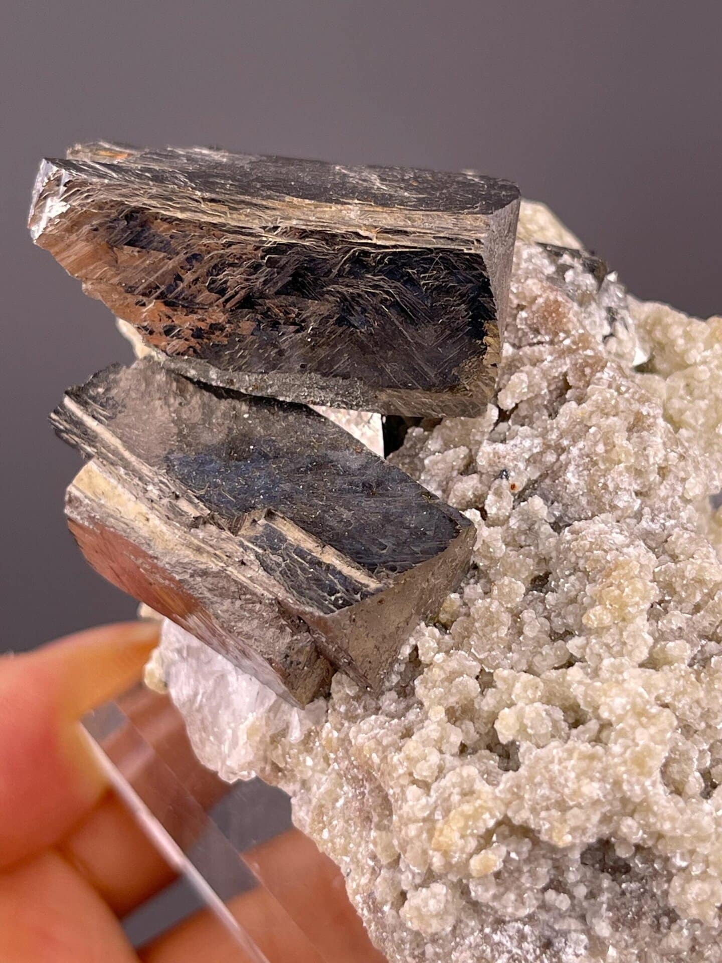 Natural chalcopyrite showing golden and iridescent color tones