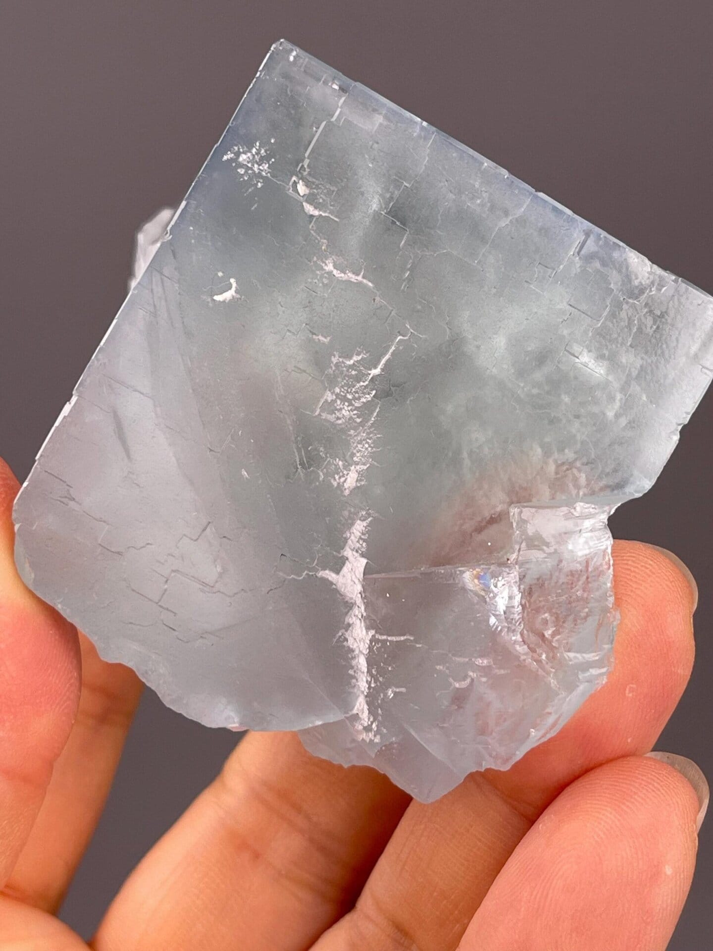 Green phantom fluorite raw crystal from Yaogangxian, Hunan, China