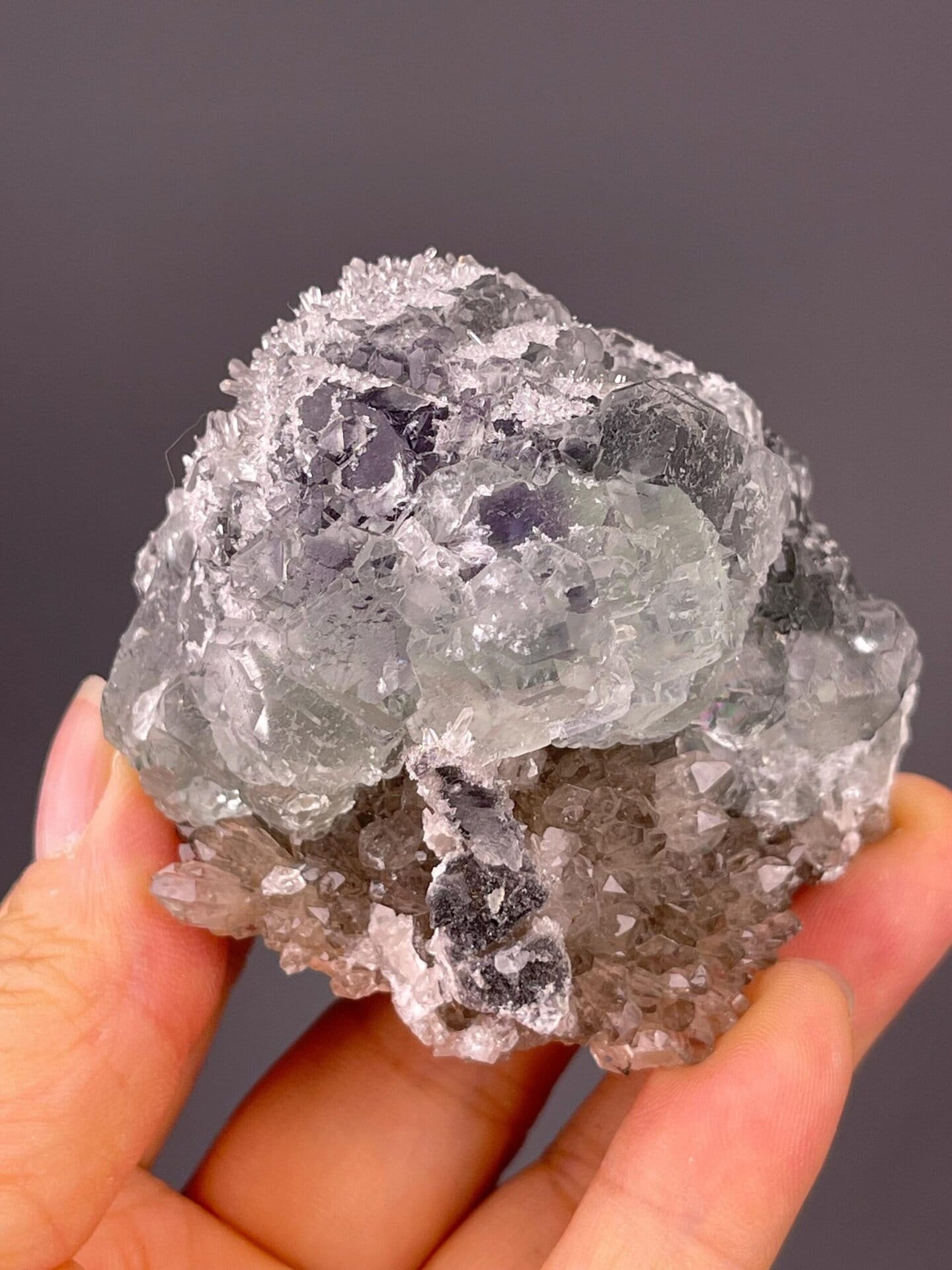 Fluorite and quartz combination specimen from Fujian Province