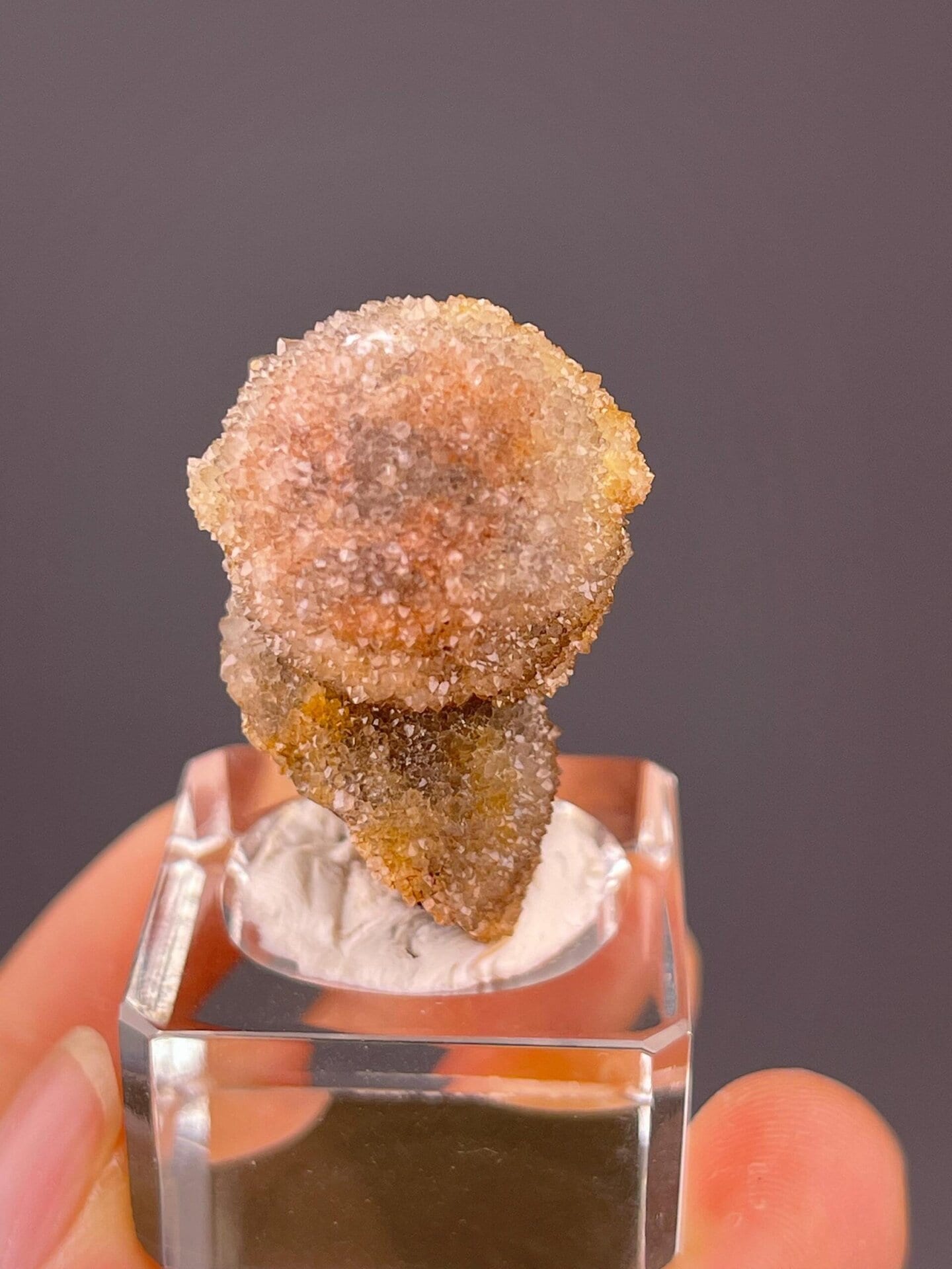 Angled view of delicate gypsum flower cluster