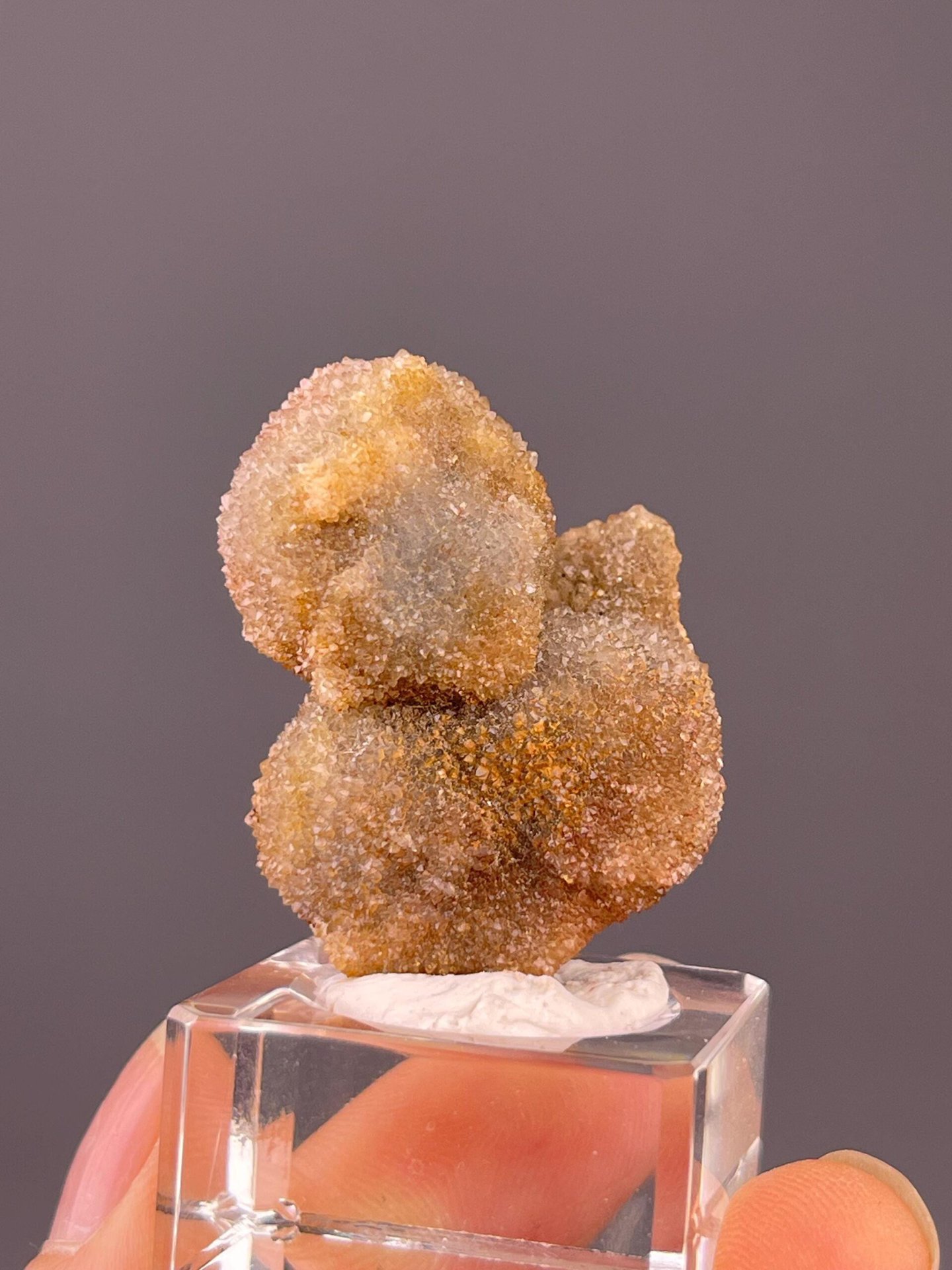 Delicate botryoidal gypsum flower crystal from Guizhou, China