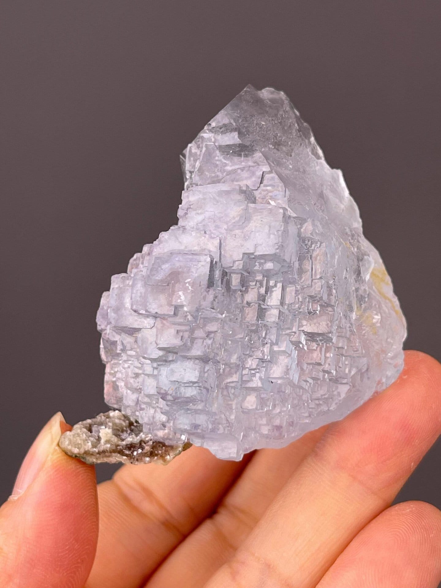 Blue cubic fluorite collector specimen, Yaogangxian Mine, Hunan