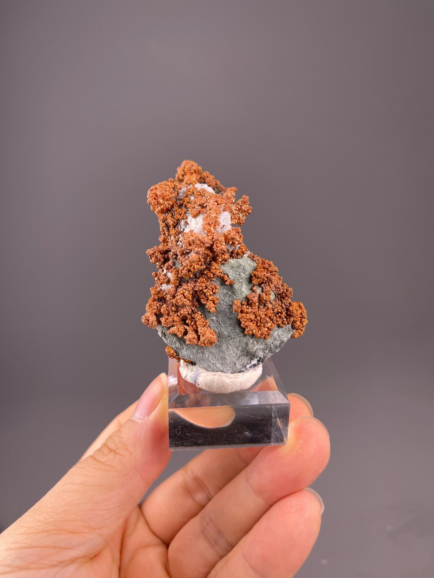 Native copper dendritic crystal cluster, Jiangxi, China
