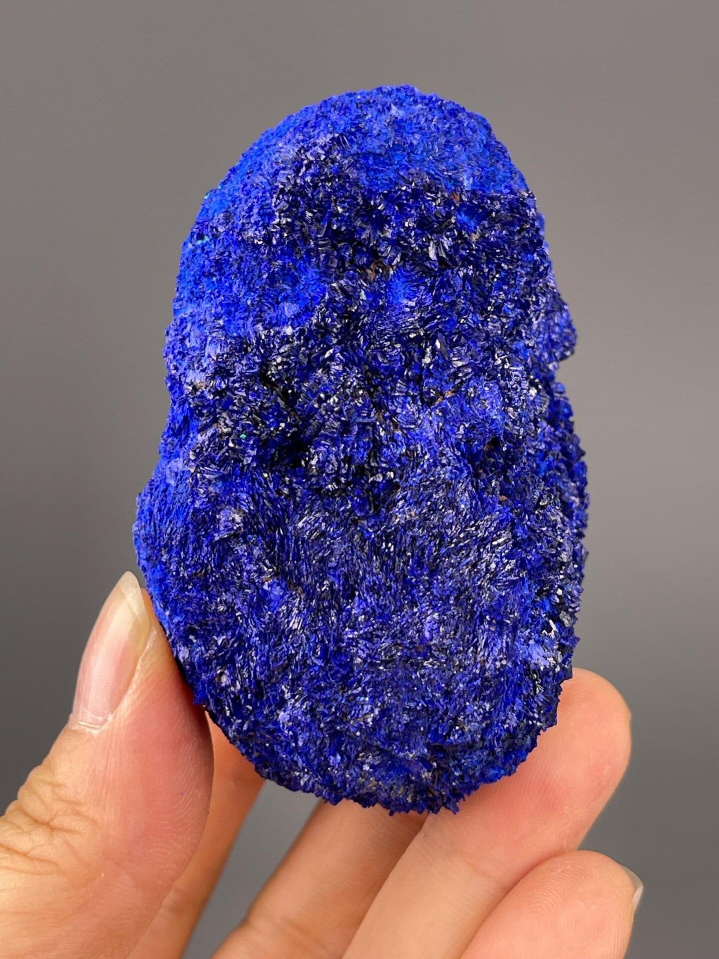 Cu₃(CO₃)₂(OH)₂ monoclinic azurite on malachite, China, 215 g (7.6 oz)