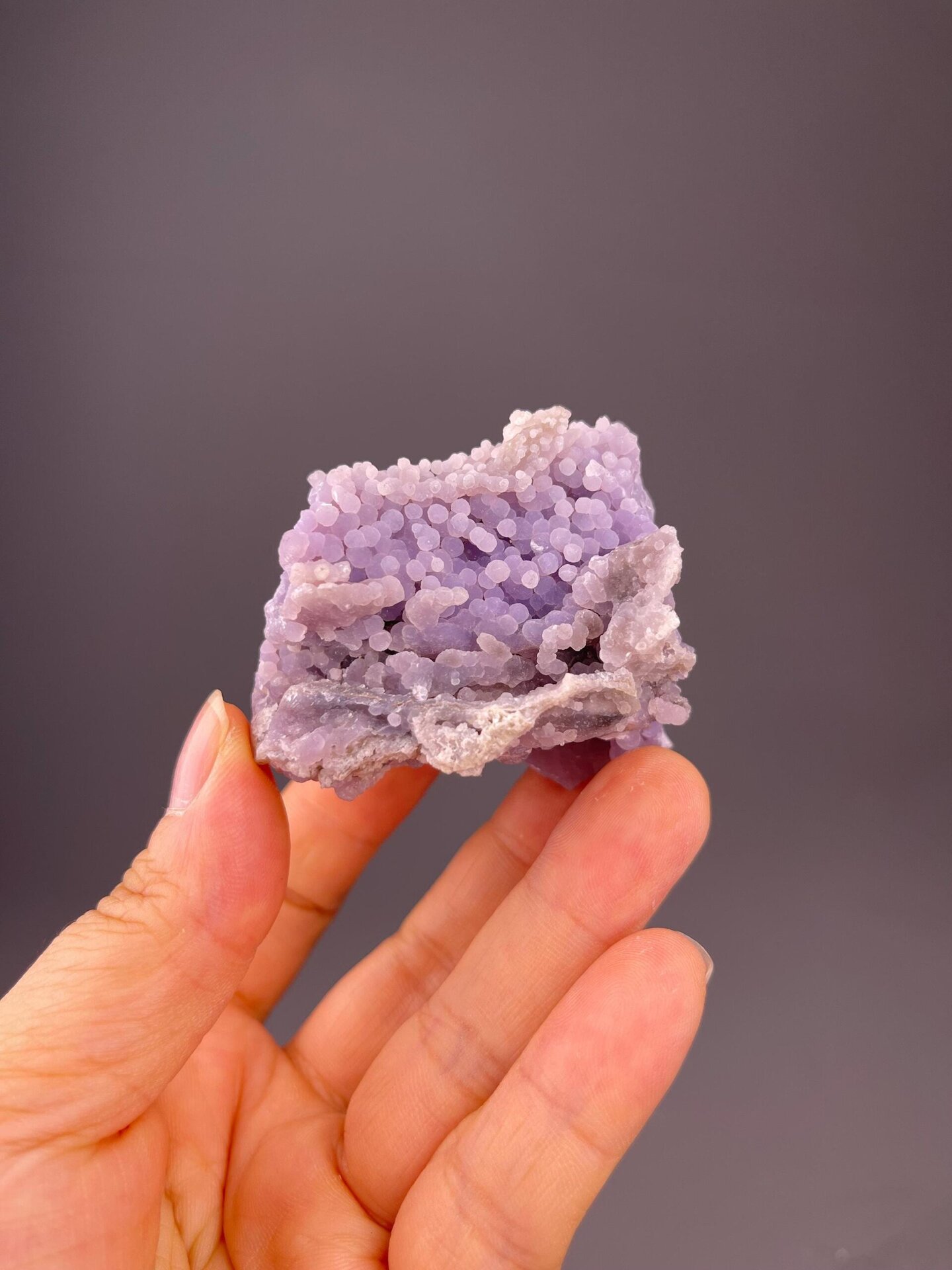 Top view of grape agate cluster, Mamuju, Indonesia