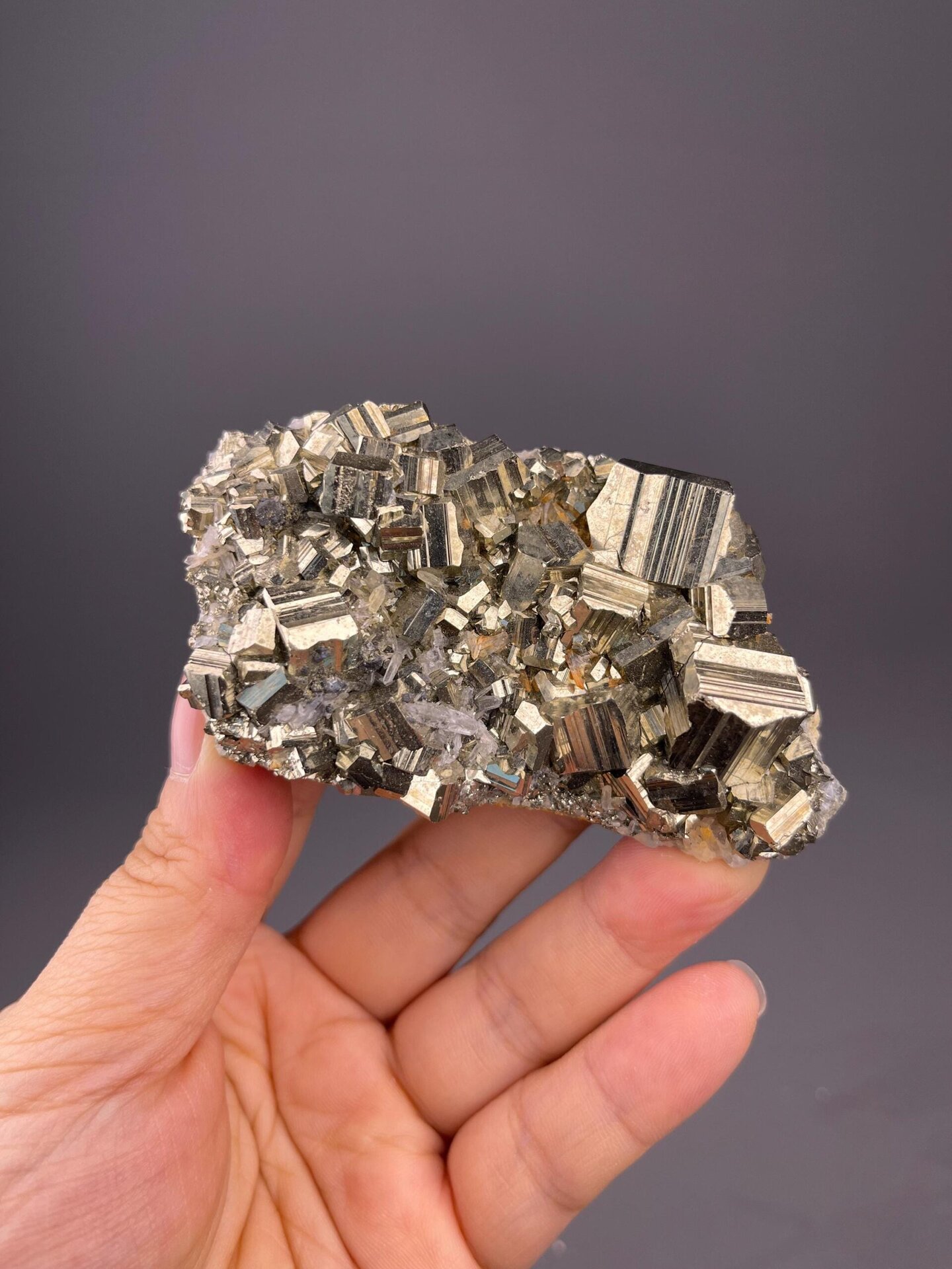 Classic cubic pyrite from Navajún, La Rioja, Spain collector specimen