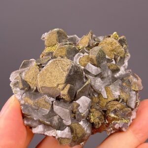 Calcite and Pyrite Cluster - Mercedes Formation - Daye, Hubei, China - Perfect for Collections