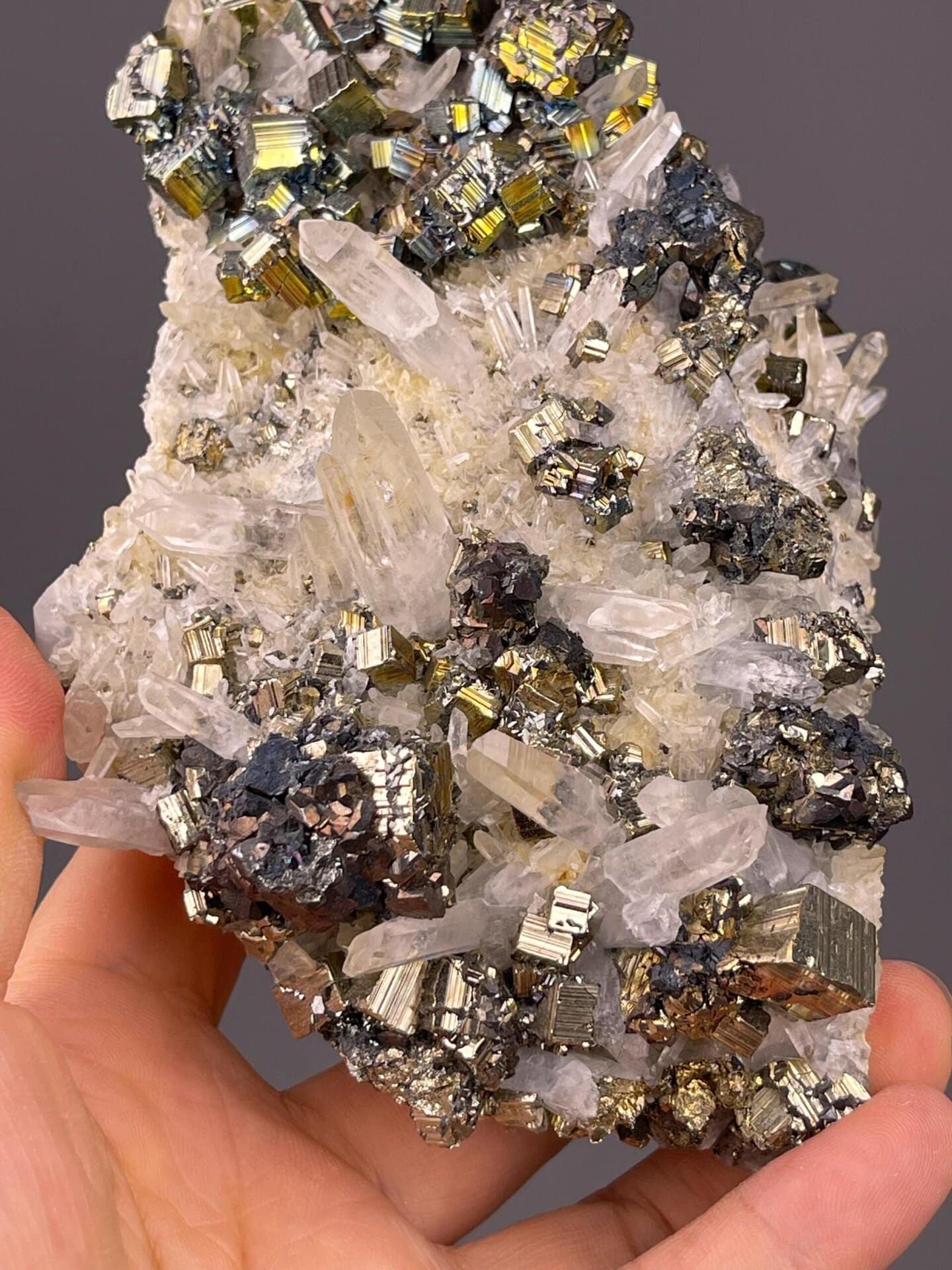 Cubic Pyrite Cluster – Navajún, La Rioja, Spain