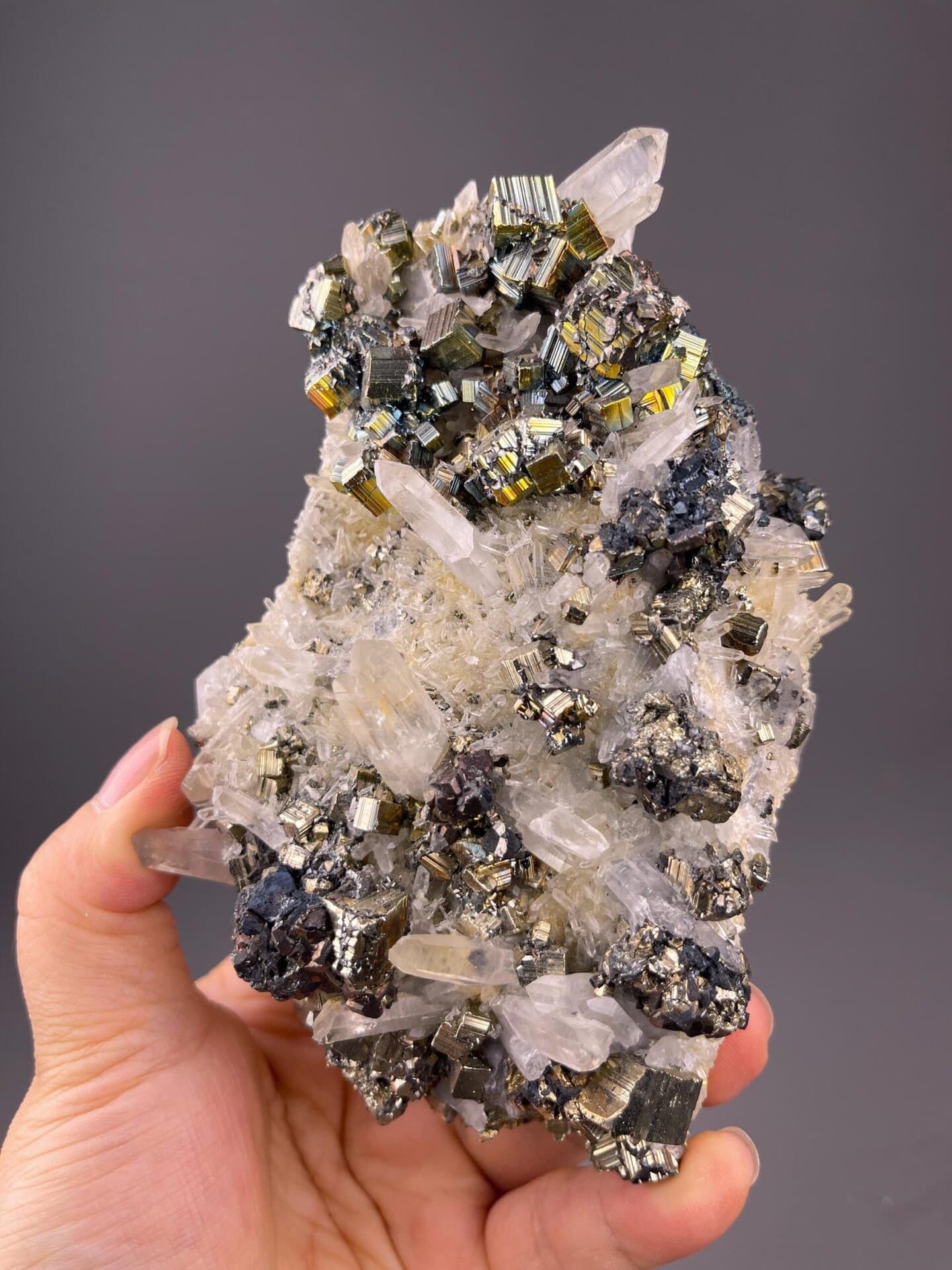 Classic cubic pyrite from Navajún, La Rioja, Spain collector specimen