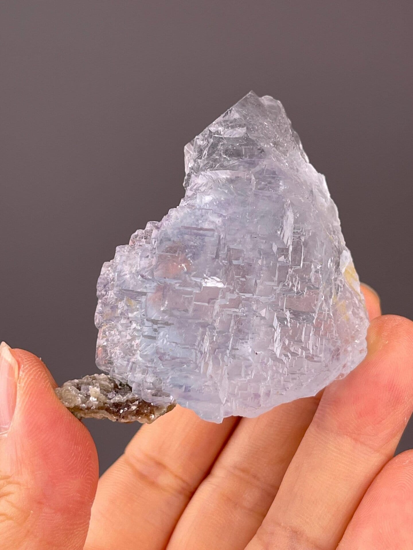 Classic blue fluorite cubic crystal from Yaogangxian Mine, Hunan, China