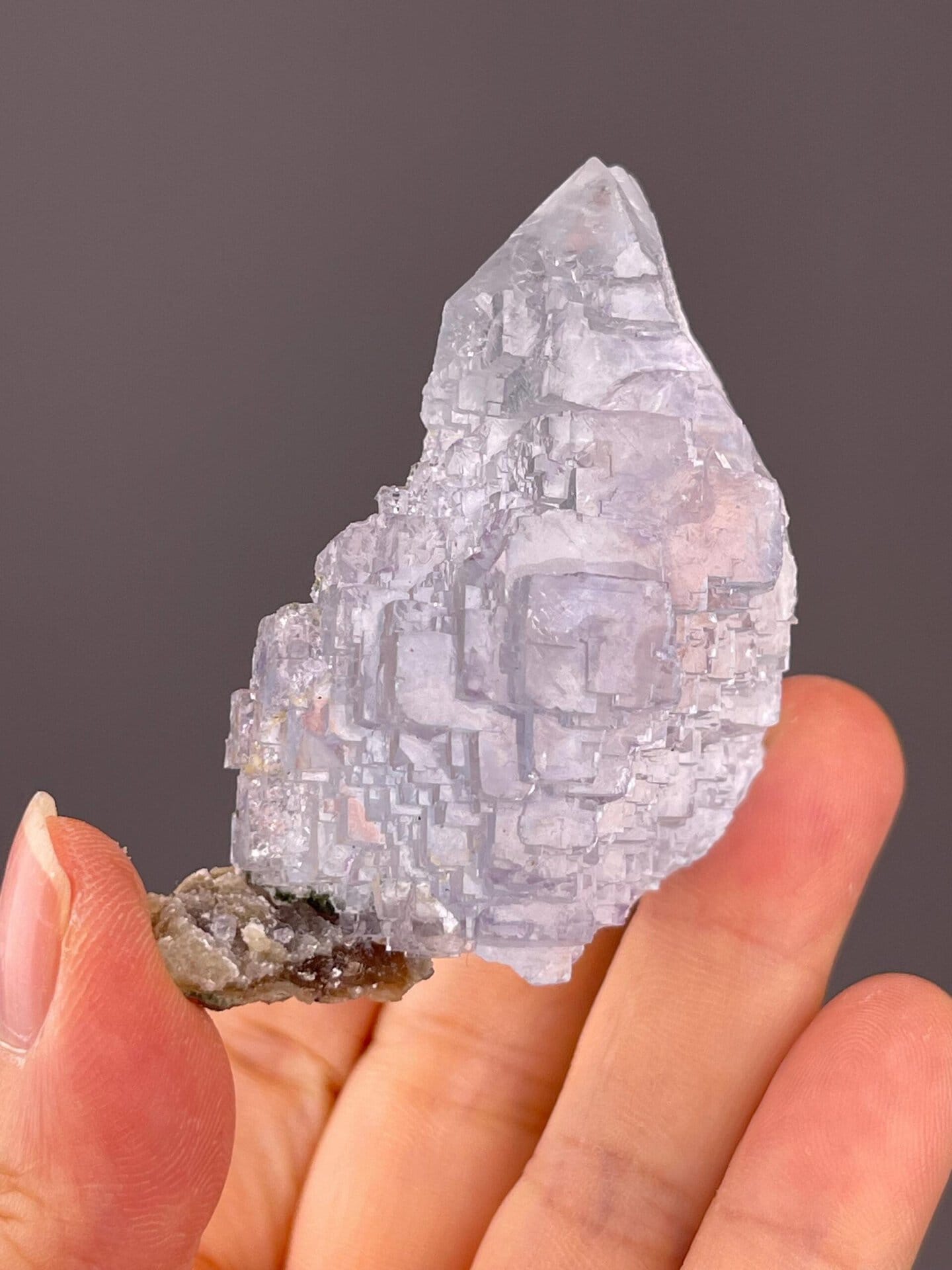 CaF₂ cubic fluorite, Mohs 4, blue, Yaogangxian Mine, 3.4 oz