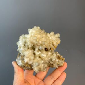Golden Calcite Flower-Shaped Column - Unique Crystal from Hunan, China - Decorative Display Piece