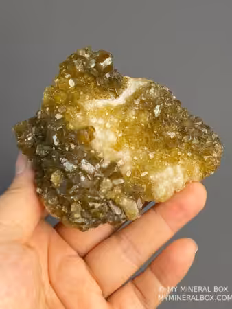 Golden Barite Calcite Cluster - Unique Collector's Gem - Jiangxi - Exquisite Home Display