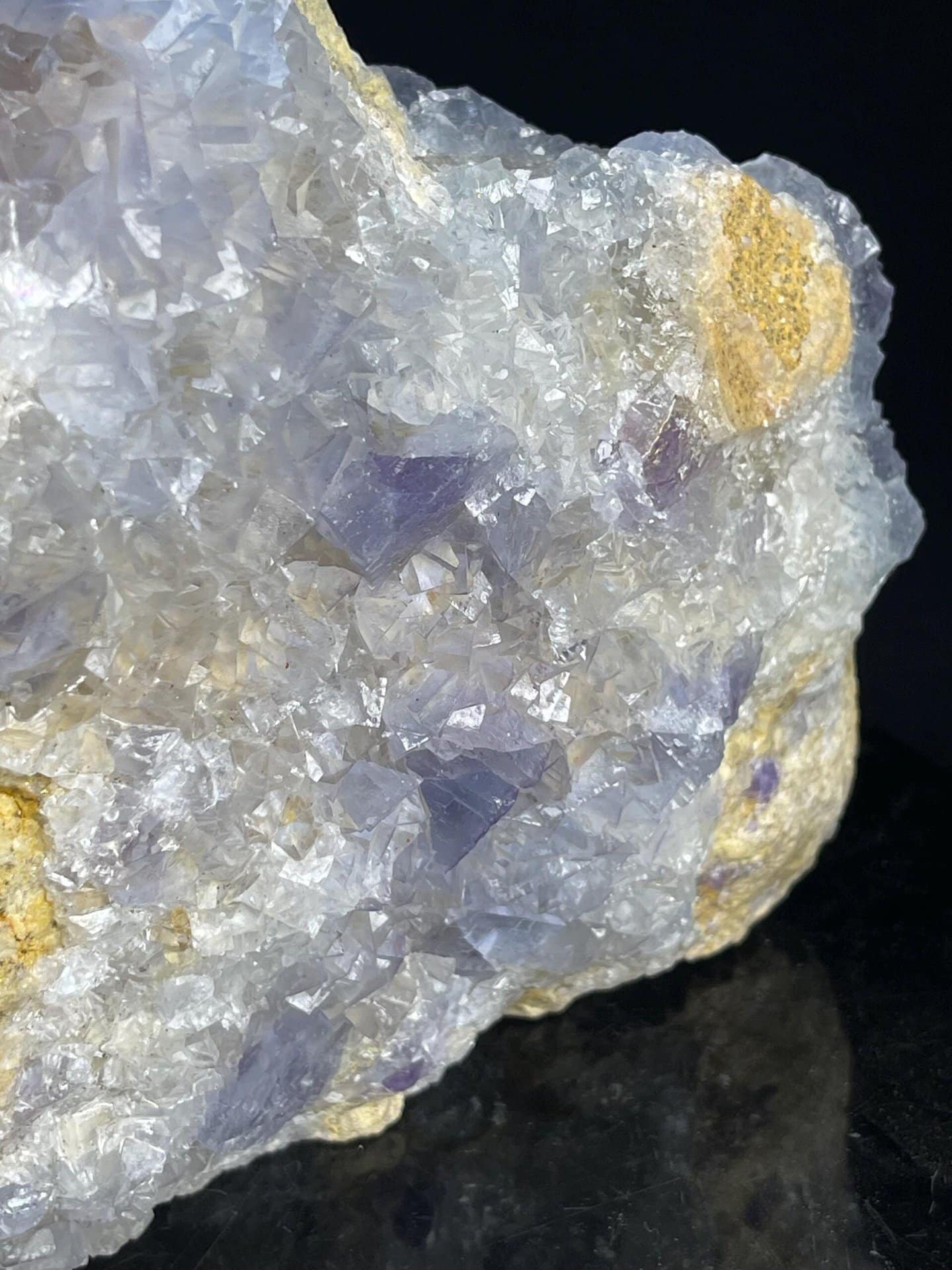 Scale view of 8.0x2.2x5.8 in calcite house sculpture set