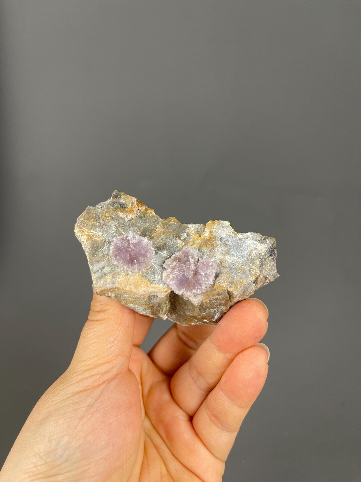 Subtle purple hue on branching flos ferri aragonite, Austria