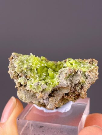 Pyromorphite Crystal Cluster - Radiant Lime-Green Hue - Guangxi Origin - Rare Collector's Gem