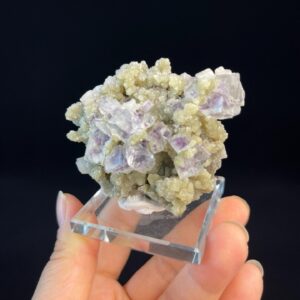 Fluorite Cubic Crystal - Purple Phantom Beauty - Hunan Origin - Collector's Gem