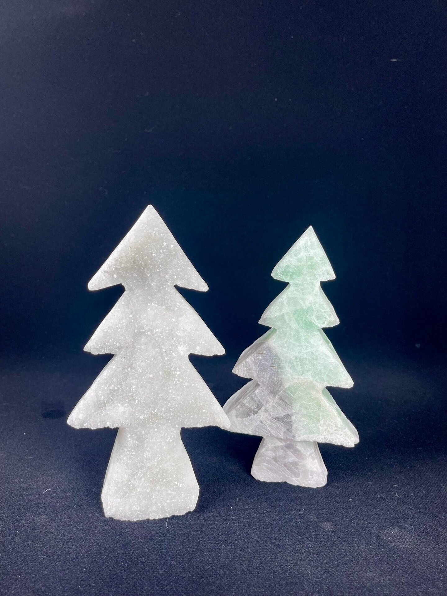 Fluorite CaF2 isometric carved into tree sculpture form
