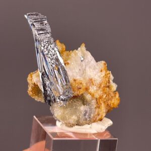 Stibnite Mineral Cluster - Sparkling Silver Shine - Hunan, China - Unique Collector's Gem