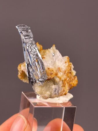 Stibnite Mineral Cluster - Sparkling Silver Shine - Hunan, China - Unique Collector's Gem