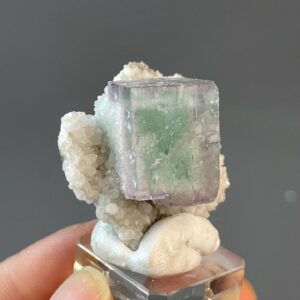 Fluorite Cube Mineral - Rare Purple Hued Specimen - Yaogangxian Origin - Decorative Use