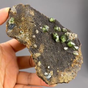 Exquisite Green Andradite Garnet Cluster - Natural Raw Crystal - Guangxi Treasure - Collector's Gem
