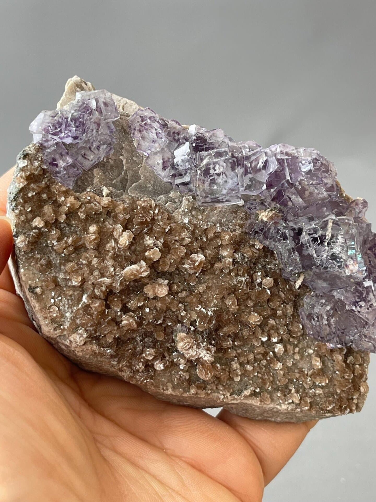 Scale view of 3.4x0.8x2.2 in phantom fluorite specimen