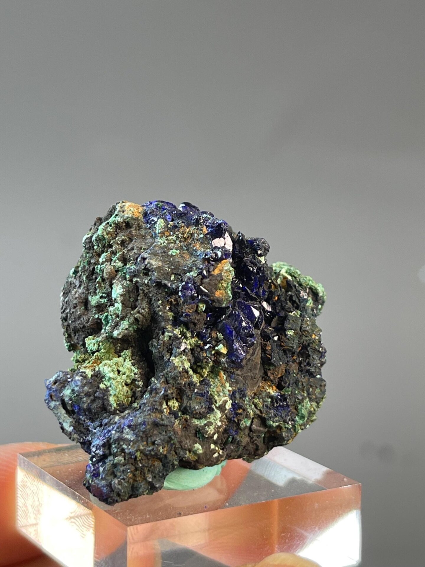 Chalcopyrite displaying brilliant metallic peacock luster