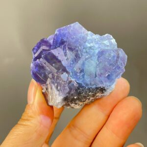 Vibrant Fluorite Crystal Cluster - Purple-Green Phantoms - Fujian Treasure - Elegant Natural Decor