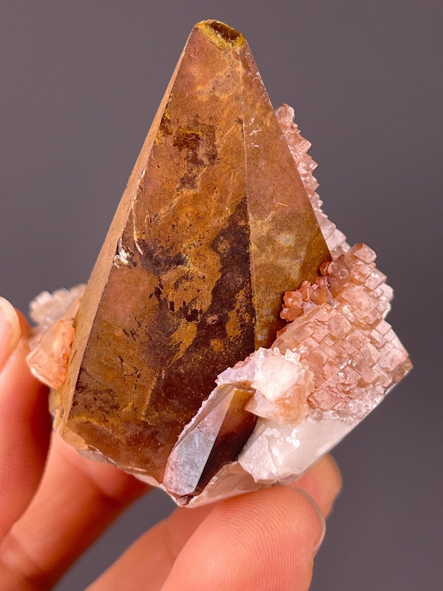 Calcite tower with white blade base, Hubei province China