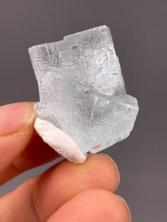 Blue Fluorite Crystal - Twin Formation - Yaogangxian Mine Gem - Natural Mineral Display