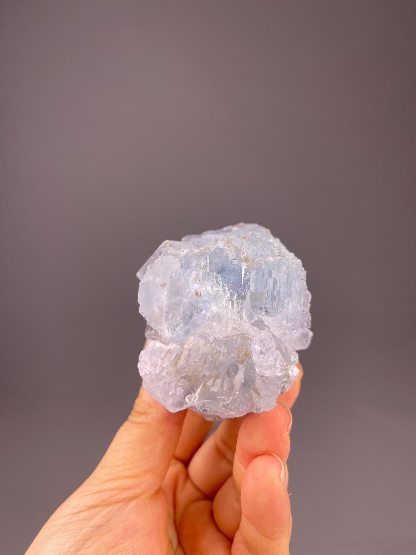 Shangbao fluorite specimen measuring 3.4×2.0×2.1 inches
