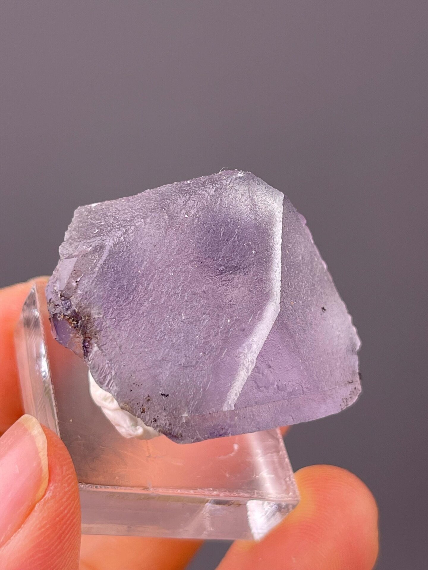 Fluorite with dissolution patterns, 1.411 oz, vitreous luster
