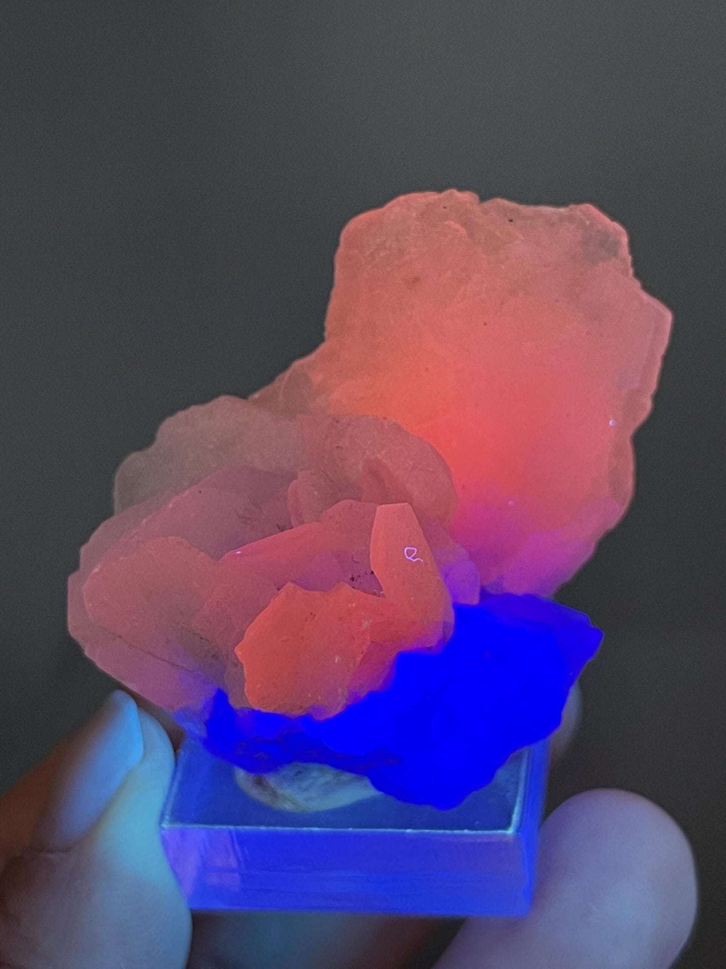 Pale green fluorite crystals with white calcite, Fujian