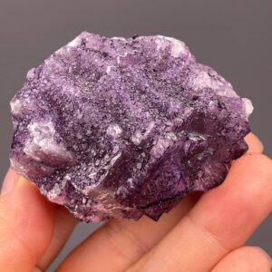 Purple Fluorite Cluster - Textured 3D Surface - Guizhou, China - Healing Stone