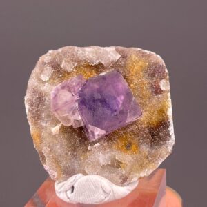 Purple Fluorite Cubic Crystal Formation - Phantom Frame Illusion - Sourced from Anhui, China - Ideal for Healing
