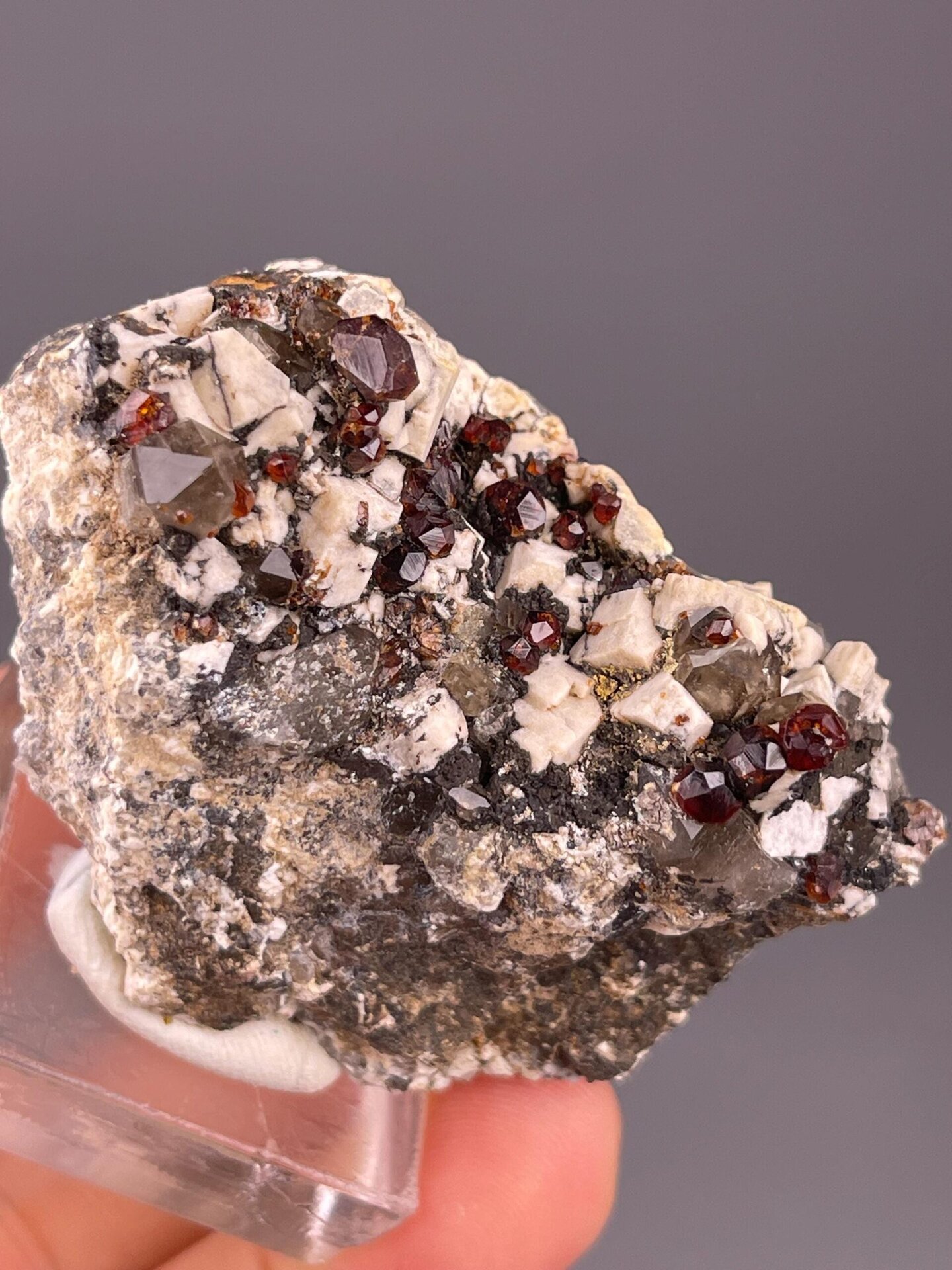 Collector garnet specimen with vitreous luster from Fujian