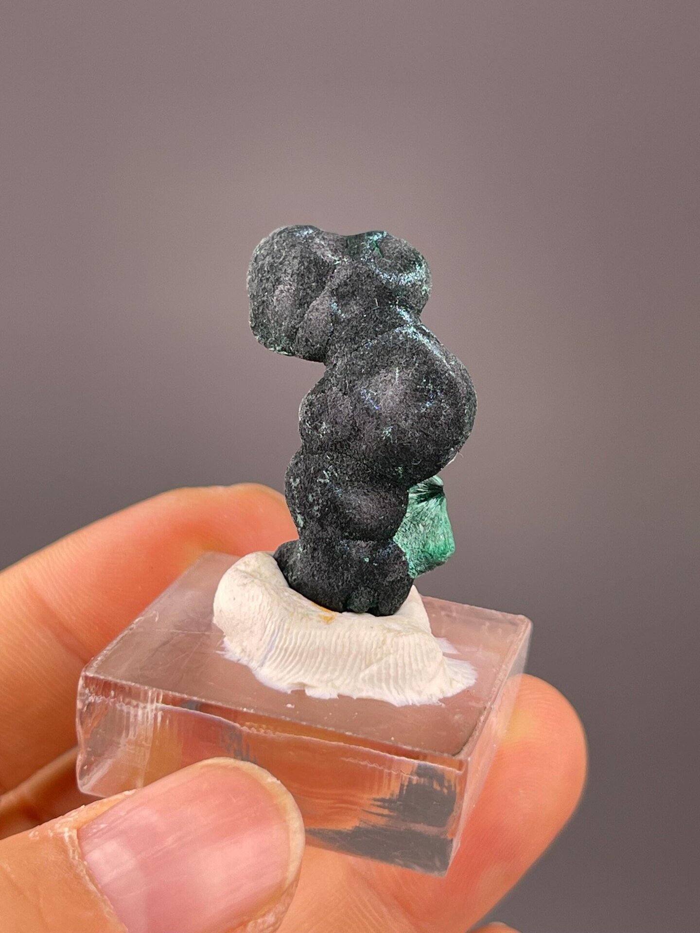 Collector malachite specimen with vivid emerald green color