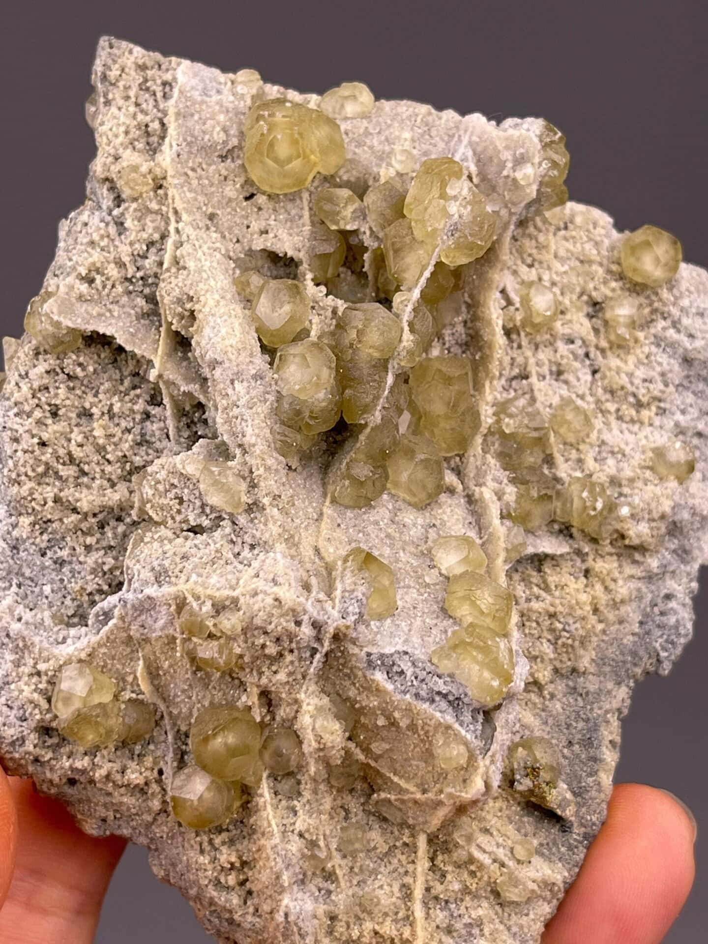 Yellow calcite Fujian specimen crystal habit