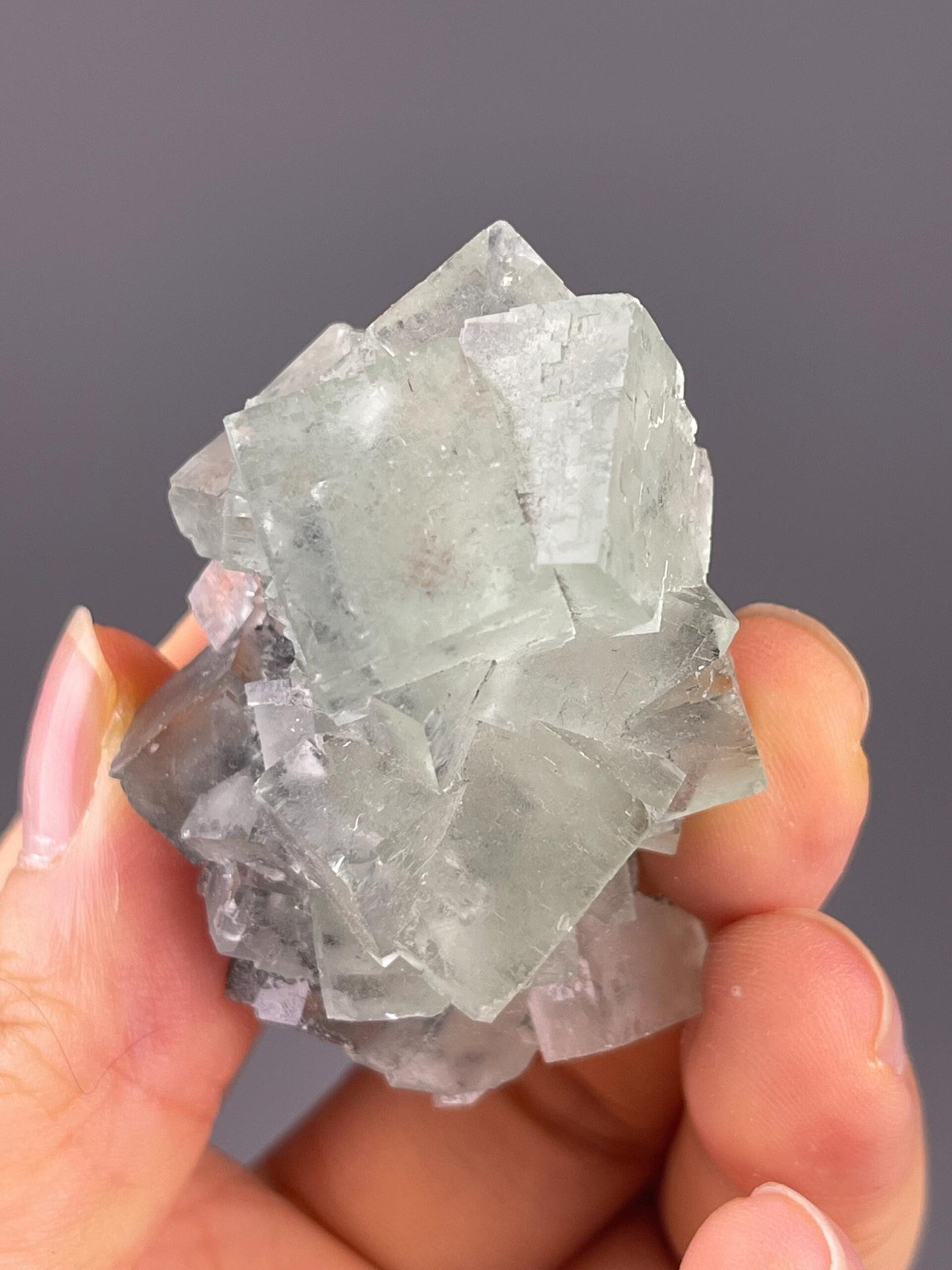 Green fluorite Xianghualing Mine ruler scale reference