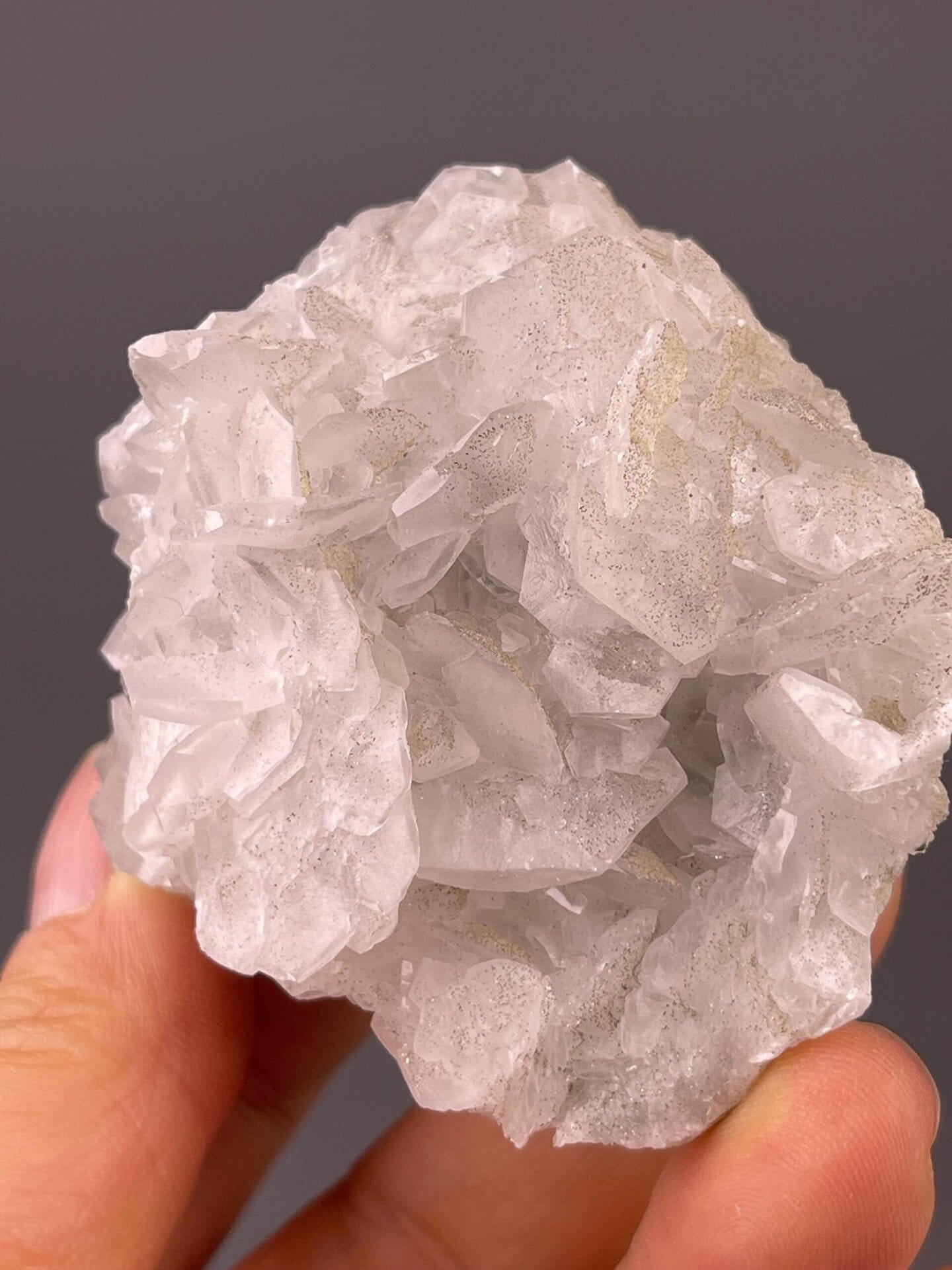 Pyrite crystals associated with white calcite formation